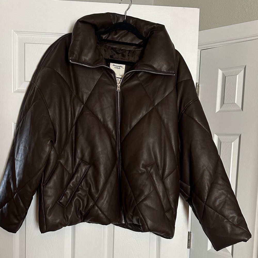 Abercrombie & Fitch Dark Brown Puffer Jacket